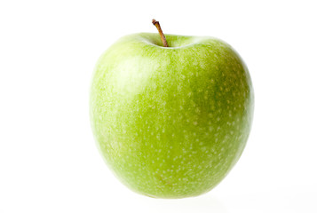 Image showing Green ripe apple isolated