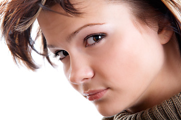 Image showing Woman on white background