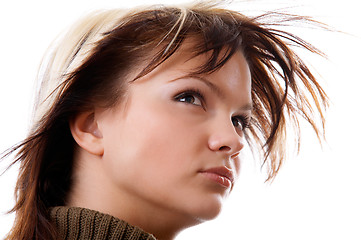 Image showing Woman on white background