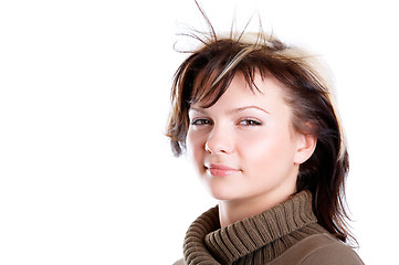 Image showing Woman on white background