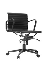 Image showing Gray office chair isolated