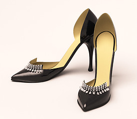 Image showing Women's black shoes