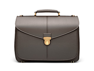 Image showing Black business briefcase isolated