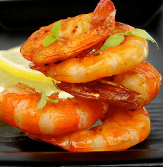 Image showing Grilled Shrimps