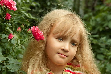 Image showing Small girl in the park
