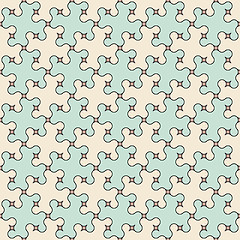 Image showing Vintage seamless pattern - abstract color background