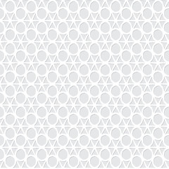 Image showing Abstract seamless monochrome pattern