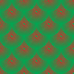 Image showing Pattern - red and green squamous