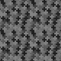Image showing Pattern - seamless gray crosses texture