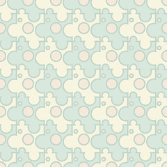 Image showing Abstract background - vintage seamless puzzle pattern