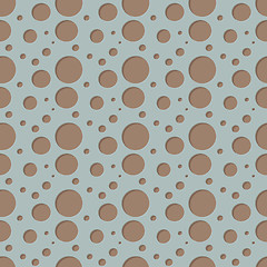 Image showing Seamless pattern - blue surface with holes