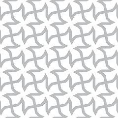 Image showing Seamless geometric pattern - abstract gray ornament