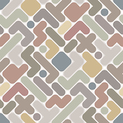 Image showing Abstract pattern - vintage seamless light color figured backgrou