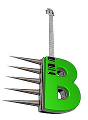 Image showing letter b guitar