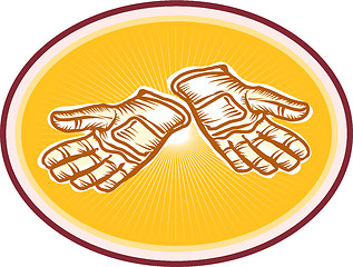 Image showing Workman Utility Gloves Retro