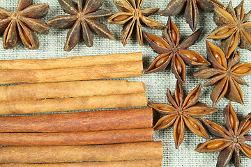 Image showing Aniseed and cinnamon