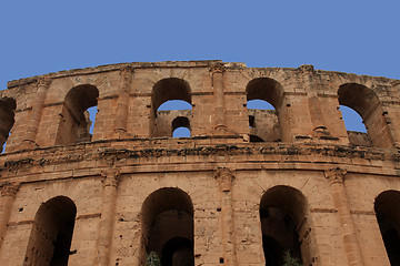 Image showing The amphitheater in El-Jem, Tunisia