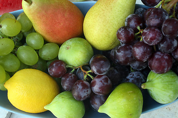 Image showing A bowl of fruit