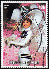 Image showing Audrey Hepburn Stamp