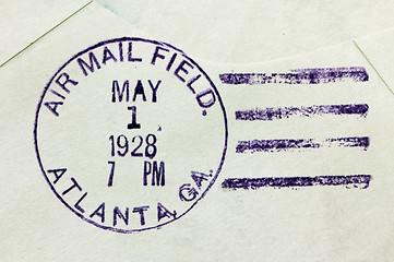 Image showing US Air Mail Postmark