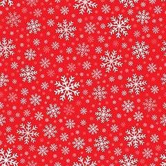 Image showing Seamless background snowflakes 4