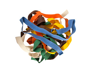 Image showing Collection of belts isolated