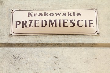 Image showing Warsaw - Krakowskie Przedmiescie
