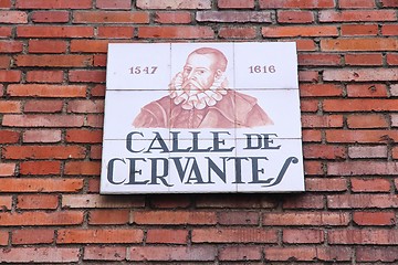 Image showing Cervantes street