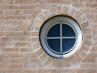 Image showing Modern Yellow Brick Wall