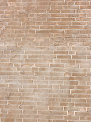 Image showing Modern Yellow Brick Wall