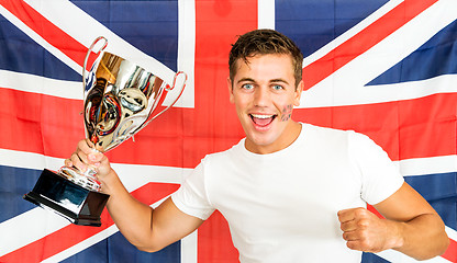 Image showing British Sports fan