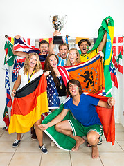 Image showing International Sports fans 