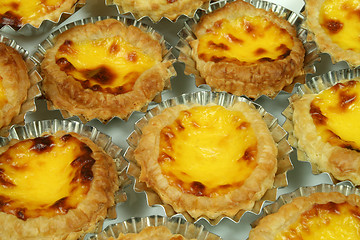 Image showing Portuguese egg tarts