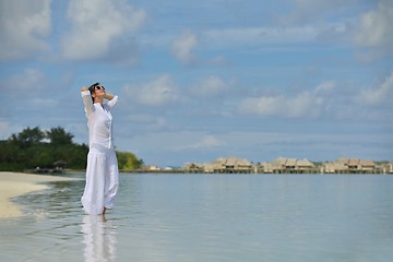 Image showing happy woman enjoy  summer time