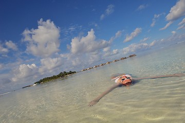 Image showing happy woman enjoy  summer time