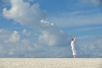 Image showing happy woman enjoy  summer time