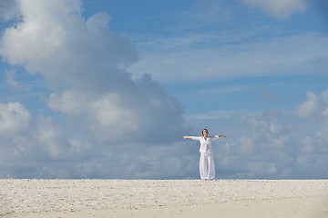 Image showing happy woman enjoy  summer time