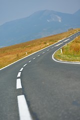 Image showing road through the green field