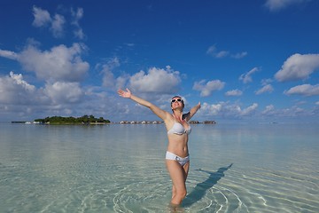 Image showing happy woman enjoy  summer time