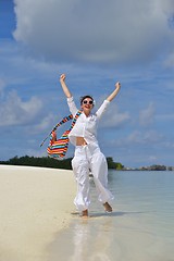 Image showing happy woman enjoy  summer time