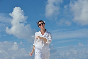 Image showing happy woman enjoy  summer time