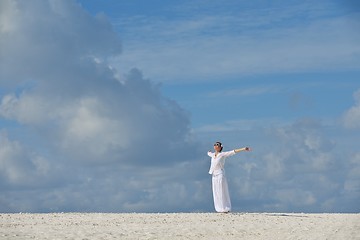 Image showing happy woman enjoy  summer time