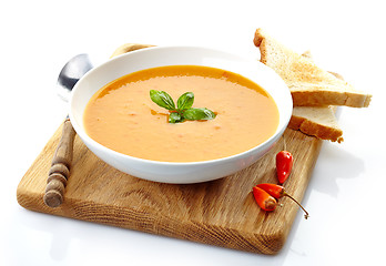 Image showing bowl of squash soup