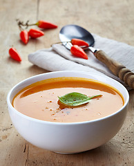 Image showing bowl of squash soup