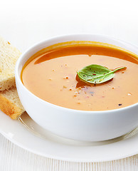 Image showing bowl of squash soup