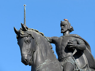 Image showing Statue of the king Tomislav, Zagreb, Croatia