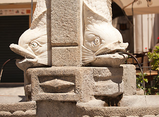 Image showing Fountain fragment in Tropea