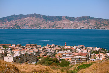 Image showing Calabrian view on Messina strait