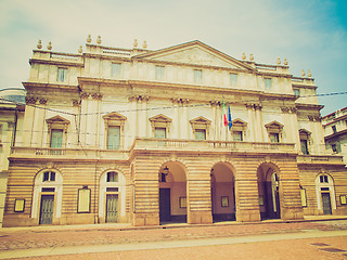 Image showing Retro look Teatro alla Scala, Milan