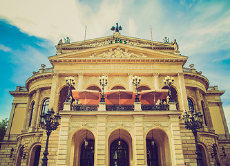 Image showing Retro look Alte Oper in Frankfurt
